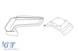 image-34-Rati Armrest model Armster S with black eco leather suitable for Opel Zafira B 2005-2007