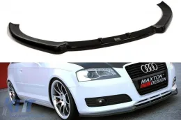 image-15-Maxton Design spoiler suitable for standard front bumper of Audi A3 8P 2008-2013, black lacquer