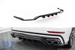image-24-Maxton Design spoiler suitable for rear bumper of Audi SQ8 2019-2023, black lacquer