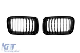 image-33-M3 type kidneys with single ribs black lacquer suitable for BMW 3 Series E36 sedan, touring, coupe, convertible, compact 1991-1996