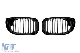image-36-Single rib kidneys in black lacquer suitable for BMW 3 Series E46 Coupe, E46 Convertible 2003-2006