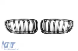 image-60-Double slat kidneys chrome/black suitable for BMW 3 Series GT F34 2013-2016