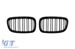 image-71-Double slat kidney grilles in black lacquer type M1 suitable for BMW 1 Series F20 with 5 doors, F21 with 3 doors 2011-2015