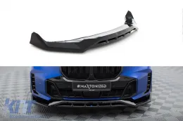 image-75-Maxton Design version 2 spoiler suitable for front M bumper on BMW X5 G05 Face after 2023, black lacquer