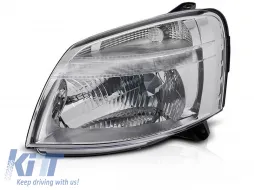 image-77-Left reflector headlight suitable for Citroen Berlingo, Peugeot Partner 2002-2010 with chrome base
