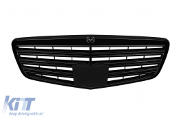 image-23-Black lacquer grille suitable for Mercedes S-Class W221 2009-2013, without Distronic function
