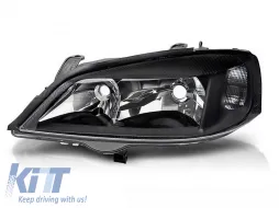 image-2-Left reflector headlight suitable for Opel Astra G 1997-2004 with black base