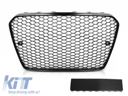image-4-Black lacquer RS type grille suitable for Audi A5 2011-2016 for standard or S-line bumper