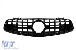 image-26-Black lacquer GT type grille suitable for Mercedes SL R231 2017-2020
