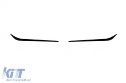 image-32-Aero splitters suitable for front CLA45 bumper of Mercedes CLA C117 2013-2019, black lacquer
