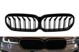 image-36-Iconic Glow illuminated kidney grilles suitable for BMW 5 Series G30, G31 2020-2023, black lacquer