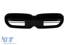image-38-M5 type kidneys suitable for BMW 5 Series G30, G31 2020-2024, black lacquer