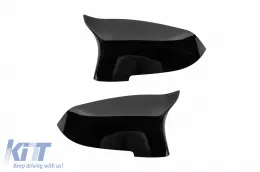 image-8-Black lacquer covers type M suitable for standard mirrors on BMW Series 5 F10, F11, Series 6 F06, F12, F13, Series 7 F01, F02