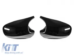 image-9-M3 type mirror caps suitable for BMW 1 Series E87 2009-2011, E82, E88 2010-2013, 3 Series E90 sedan, E91 touring 2009-2011, E92 coupe, E93 convertible 2010-2013, black lacquer