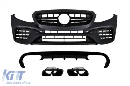 image-4-An A Design package type E63 suitable for Mercedes E-Class C238 coupe, A238 cabrio 2017-2019 with black exhaust tips, for the model with rear A Design bumper
