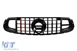image-38-Black lacquer grille type Brabus with red lines suitable for Mercedes GLC X253, GLC Coupe C253 2020-2022