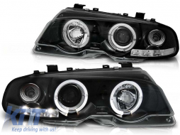 image-57-Tuning headlight set with halogen angel eyes suitable for BMW 3 E46 04.1999-03.2003 coupe/cabriolet, left and right
