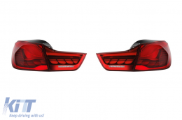 image-61-GTS type LED tail lights suitable for BMW Series 4 F32, F33, F36, M4 F82, F83 2013-2020 with red base, left and right