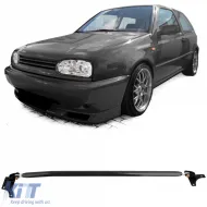 image-2-Aluminum strut bar adjustable black for front for VW Golf 4 + Bora 97-03
