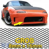 image-5-Aluminum mesh racing grille honeycomb grille race mesh 130x30cm black coarse