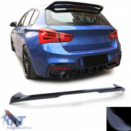 image-3-Roof rear spoiler sport look gloss black suitable for BMW 1 Series F20 F21 from 15