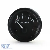 image-48-Oil Pressure Gauge Auxiliary Instrument 52mm Youngtimer Classic Black Illuminated