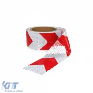 image-8-Signal tape marking tape barrier tape self-adhesive reflective red white 20m
