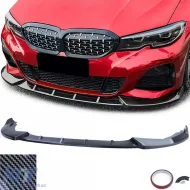 image-16-Front spoiler sport lip carbon look fits 3 Series BMW G20 G21 2019-2022
