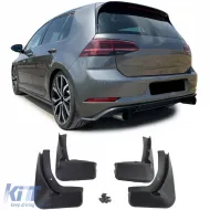 image-58-Mud flap set front and rear black for VW Golf 7 GTI GTD13-17
