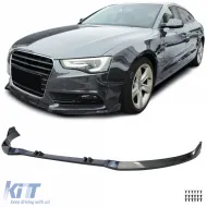 image-26-Front spoiler lip bumper carbon look for Audi A5 8T 8F 2011-2017