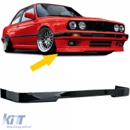 image-40-Front spoiler lip underbumper spoiler GLOSS bumper for 3 Series BMW E30 87-94