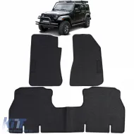 image-41-Car Rubber Floor Mats Black Premium Set for Jeep Wrangler JL 4-Door from 2018