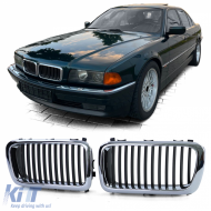 image-69-Sport grille front grill chrome for 7 Series BMW E38 1994-2001