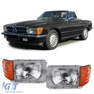 image-29-Headlight set with LWR right + left for Mercedes SL R107 SLC C107