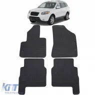 image-19-Car Rubber Floor Mats Black Premium Set for Hyundai Santa Fe CM 06-12