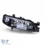 image-0-Clear glass headlight H7 H7 black right for Opel Vectra B 99-02