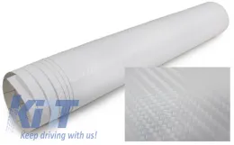 image-3-3D Carbon Folie selbstklebend 30cm *1.524 Meter weiss
