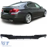 image-59-Rear diffuser Performance black gloss fits for 5 Series BMW F10 F11 550i M550d
