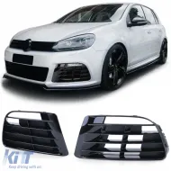 image-5-Bumper grille insert left right for Golf 6 09-12 with R20 bumper