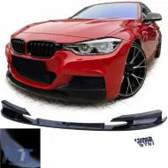 image-71-Front spoiler lip bumper black gloss fits for 3 Series BMW F30 F31 2015-2019