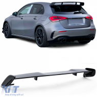image-47-Roof rear spoiler sport look black gloss for Mercedes A-Class W177 from 18