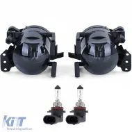 image-22-Clear glass fog lights black smoke for 6 Series BMW E63 E64 03-10 without M package