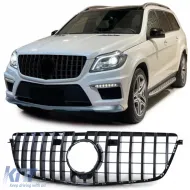 image-35-Sport grille black gloss suitable for Mercedes GL X166 pre-facelift 2012-2015