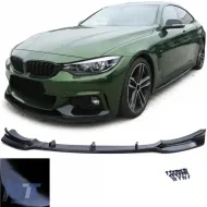 image-4-Front spoiler lip bumper black gloss suitable for 4 Series BMW F32 F33 F36