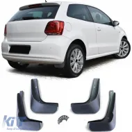 image-11-Mudflap set front and rear black for VW Polo 5 pre-facelift 6R 09-14
