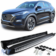 image-75-Aluminum side steps flank protection OE style for Hyundai Tucson TL 2015-2020