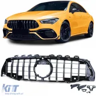 image-2-Sport radiator grille chrome black gloss suitable for Mercedes CLA C118 X118 from 19