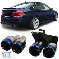 image-34-Tailpipe dual pipe conversion duplex titanium fits BMW F10 F11 520 523 525 528 530