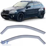 image-45-Wind deflector rain guard wind protection black suitable for BMW X5 E70 F15 07-18
