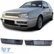 image-63-Clear glass fog lights with indicator black smoke for VW Golf 3 Vento 91-97